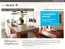 Tablet Screenshot of limeblack.co.uk